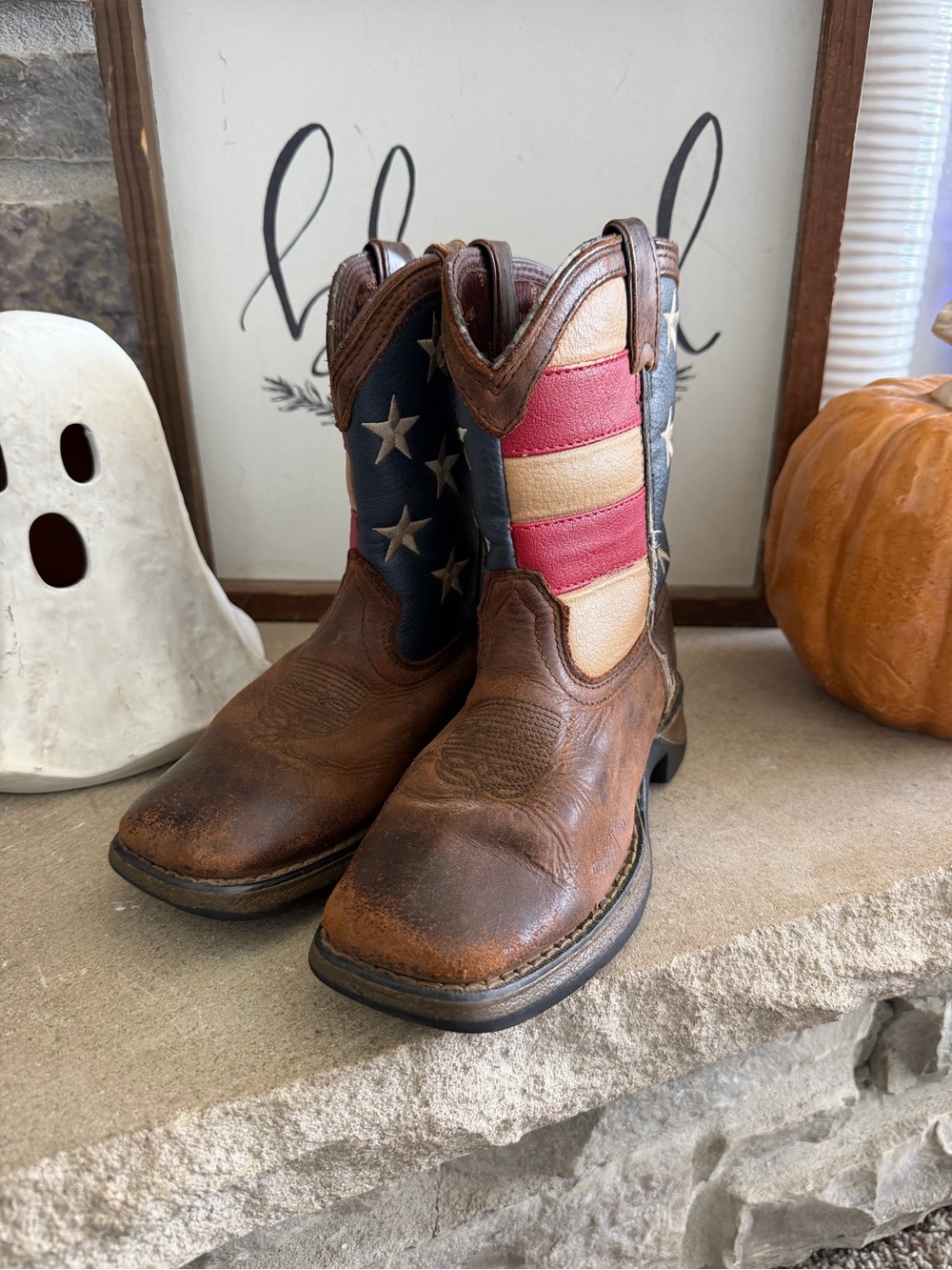 Kids Durango flag boot